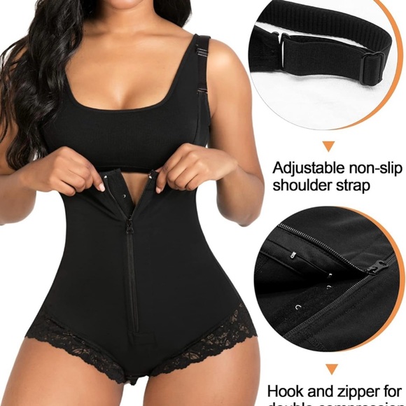 SHAPERX Shapewear Tummy Control Fajas Colombianas Body Shaper Zipper - Picture 3 of 8